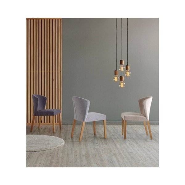 Set di 2 sedie da pranzo grigio chiaro Alina - sømcasa-image-3
