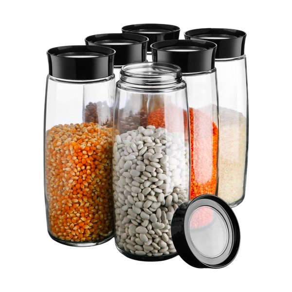 Set di 6 contenitori in vetro per alimenti - Hermia