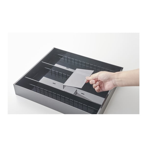 Credenza in plastica nera per cassetto 47,5 x 35 cm - YAMAZAKI-image-4