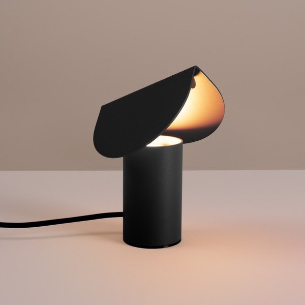 Lampada da tavolo LED nera in alluminio (altezza totale 15 cm) BISCUIT – Thoro-image-1
