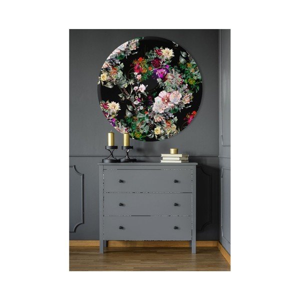 Decorazione da parete Anello floreale, ø 70 cm - Styler-image-1