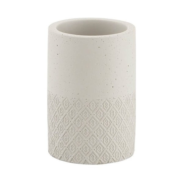 Tazza in cemento beige per spazzolini da denti Afrodite - Sapho