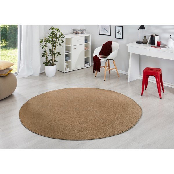 Tappeto rotondo marrone ø 133 cm Fancy - Hanse Home-image-1