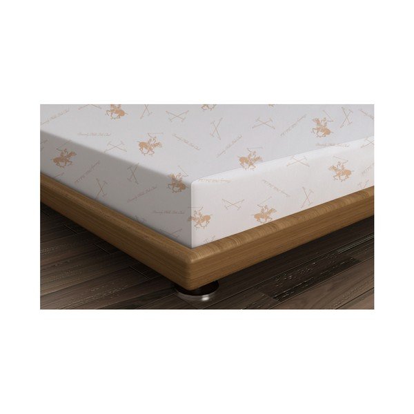 Lenzuolo in cotone ranforce non elastico per letto matrimoniale Salmon, 240 x 260 cm - Beverly Hills Polo Club-image-1