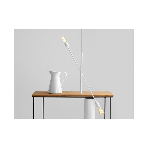 Lampada a sospensione bianca per 2 lampadine Modulo personalizzato Twigo - CustomForm-image-2