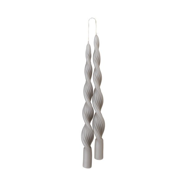Set di 2 candele grigio-marrone Luna - Cozy living