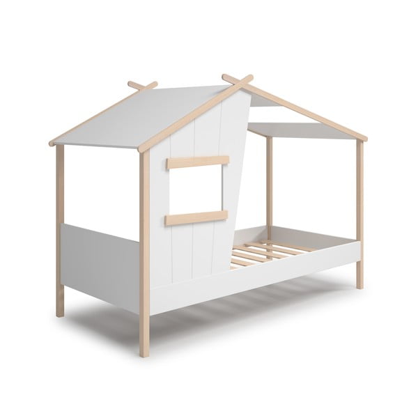 Letto per bambini in legno di pino bianco 90x190 cm Luba - Marckeric-image-3