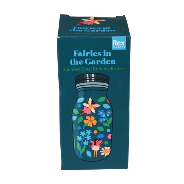 Bottiglia per bambini blu in acciaio inox 250 ml Fairies in the Garden – Rex London-image-2