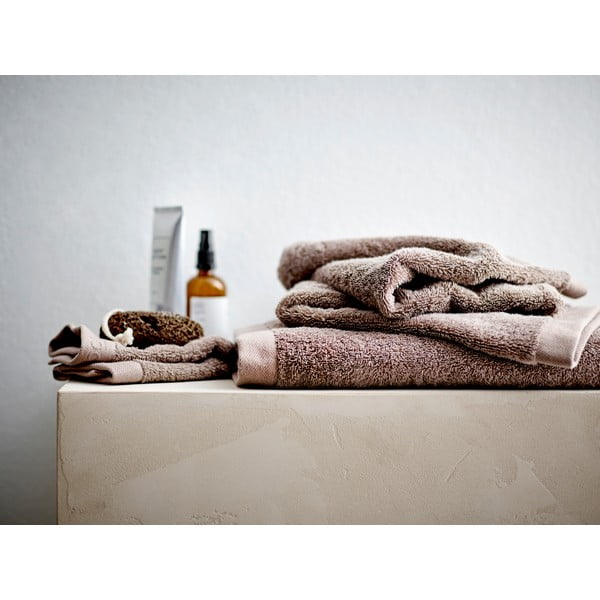 Asciugamano marrone in cotone biologico 50x100 cm Comfort Organic - Södahl-image-1