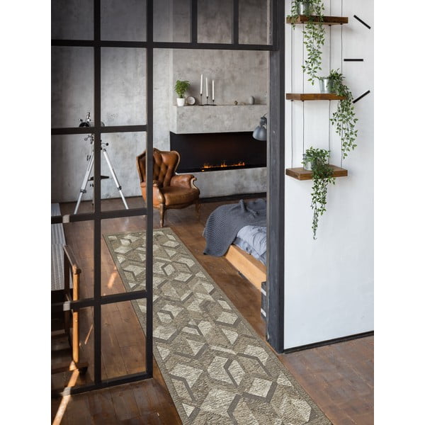 Runner grigio-marrone , 55 x 140 cm Hypnotik - Floorita-image-1