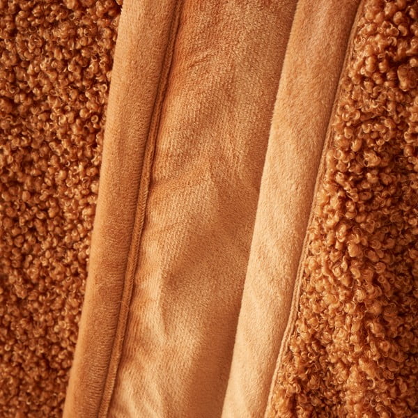 Coperta in micropile arancione 130x170 cm Velvet Boucle - Catherine Lansfield-image-1
