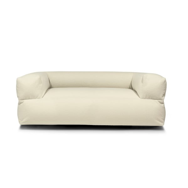 Puof a sacco marrone con rivestimento in bouclé Sofa MooG – SLOWDOWN-image-2