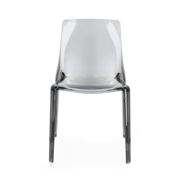 Sedia da esterno grigia in plastica Adele – Bizzotto-image-1