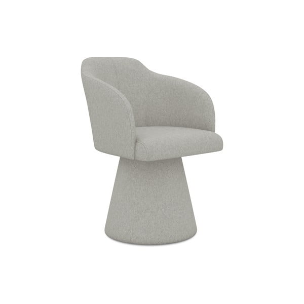 Sedia da pranzo grigio chiaro in imbottito Kanoa – Makamii
