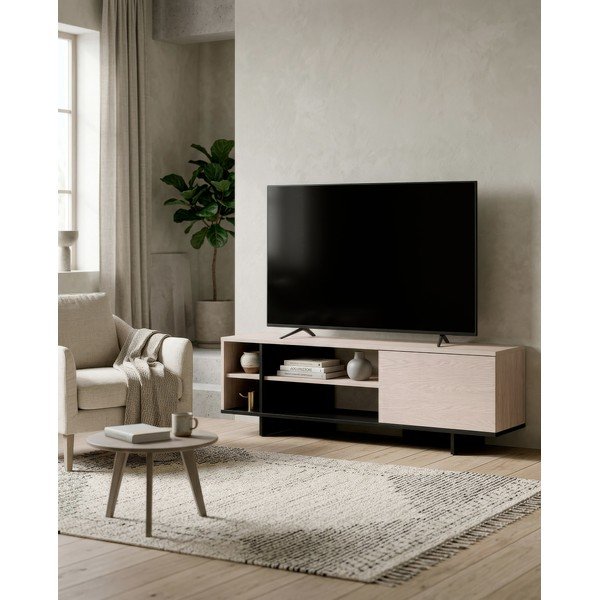 Mobile TV nero 160x44x36 cm Cequoia – Marckeric-image-1