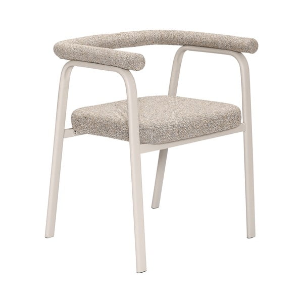 Set di sedie da pranzo beige in imbottito con braccioli 2 pz Ecto – Hübsch