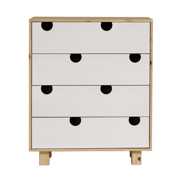 Komoda se čtyřmi zásuvkami Karup Design House Natural/White