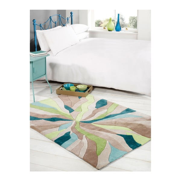 Koberec Flair Rugs Infinite Splinter Teal, 120 x 170 cm