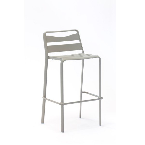 Set di 2 sedie da giardino in metallo grigio Spring - Ezeis-image-4