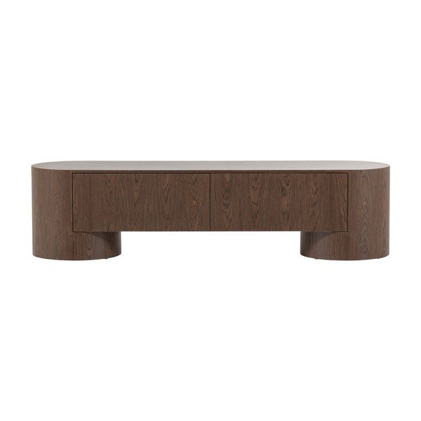 Mobile TV colore naturale scuro 200x50x50 cm Velari – WOOOD-image-2