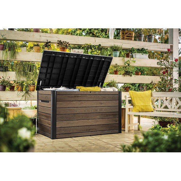 Contenitore da giardino in plastica marrone Signature - Keter-image-3