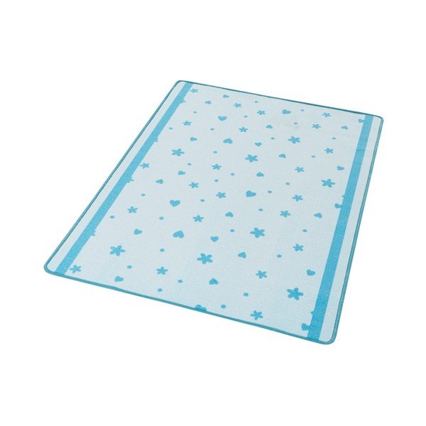Tappeto blu per bambini Stars & Hearts, 100 x 140 cm - Zala Living-image-1