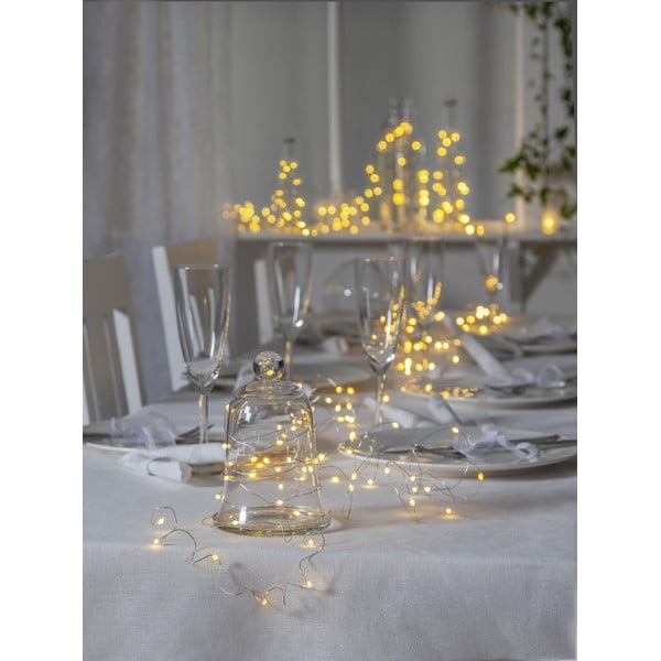 Catena luminosa con alimentazione a corrente 100 lampadine lunghezza totale 10 m Dew Drop – Star Trading-image-3