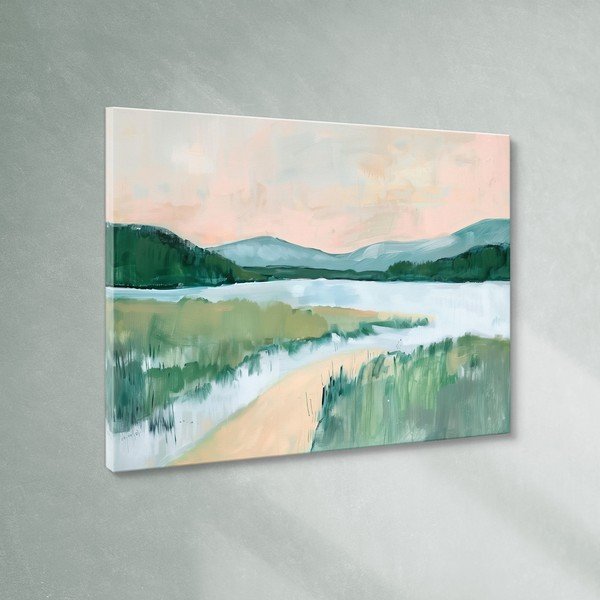 Dipinto 70x100 cm Gouache Lake – Styler-image-4