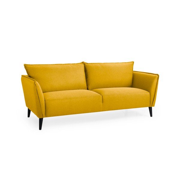 Žlutá pohovka Scandic Retro, 206 cm-image-2