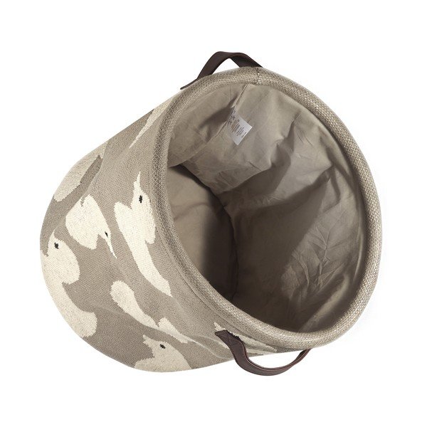 Anatra a cesto in cotone beige - Kindsgut-image-2