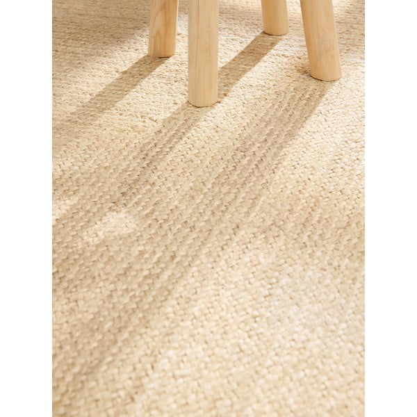 Tappeto colore naturale chiaro in iuta reversibile e tessuto a mano 60x90 cm Sharmila Natural White – Hanse Home-image-4