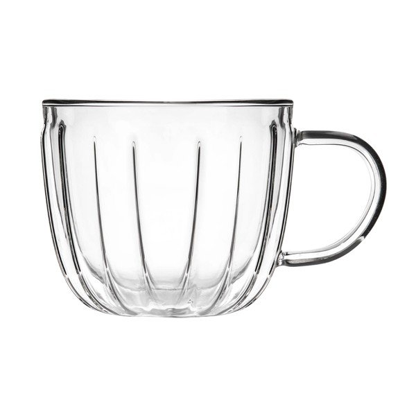 Tazzine in set per cappuccino in vetro 2 pz 350 ml Tulip – Vialli Design-image-2