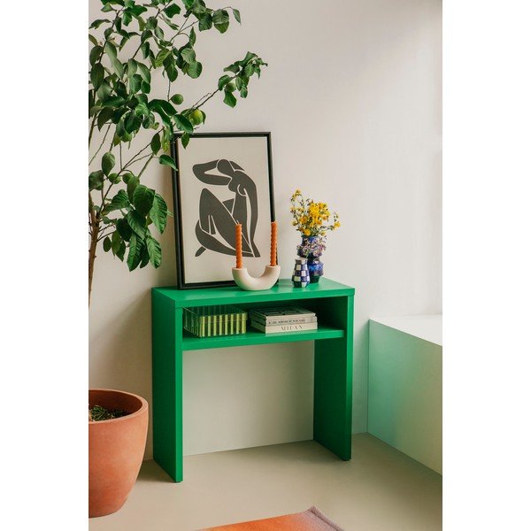 Tavolo consolle verde 30x80 cm Geraldine - Really Nice Things-image-1