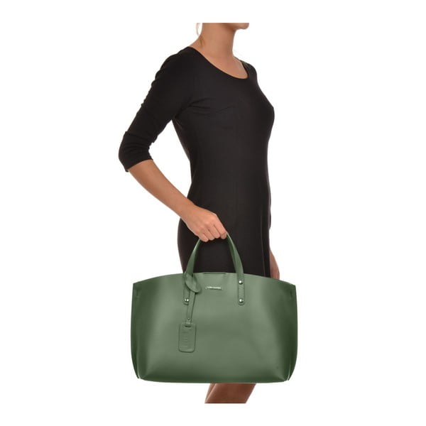 Borsa in pelle verde Veronica - Luisa Vannini-image-4