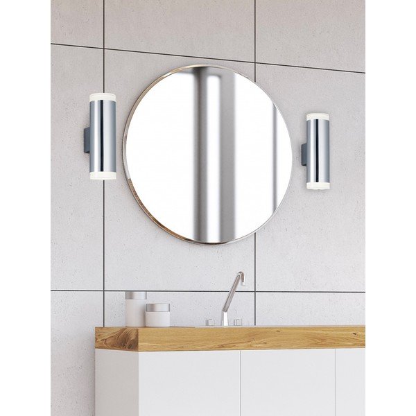 Lampada da parete a LED in argento lucido Ray - Trio-image-1