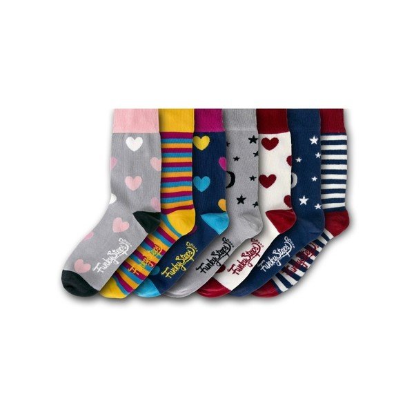 Sada 7 párů barevných ponožek Funky Steps Lolly, velikost 35 – 39