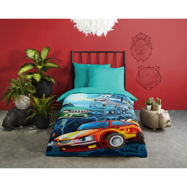 Biancheria da letto per bambini in cotone per letto singolo 140x200 cm - Good Morning-image-1