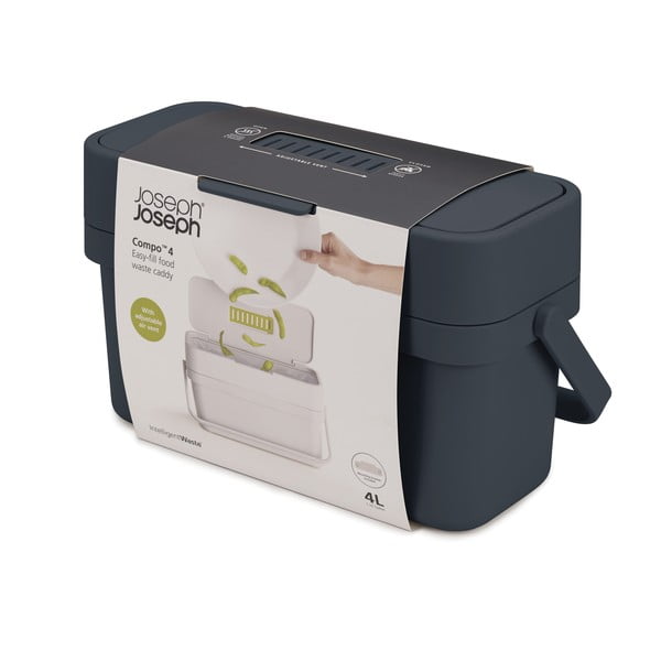 Contenitore per rifiuti compostabili nero da 4 l Compo - Joseph Joseph-image-4