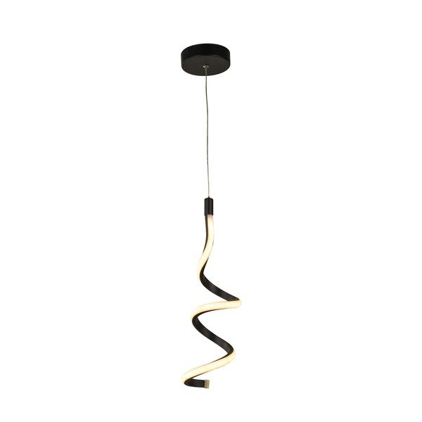 Lampadario LED nero in metallo ø 12 cm Hilton – Squid Lighting