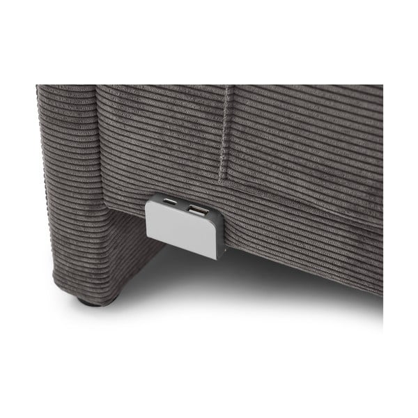 Letto da bambini con sponde color antracite imbottito rete non inclusa 120x200 cm Cool – Meise Möbel-image-4