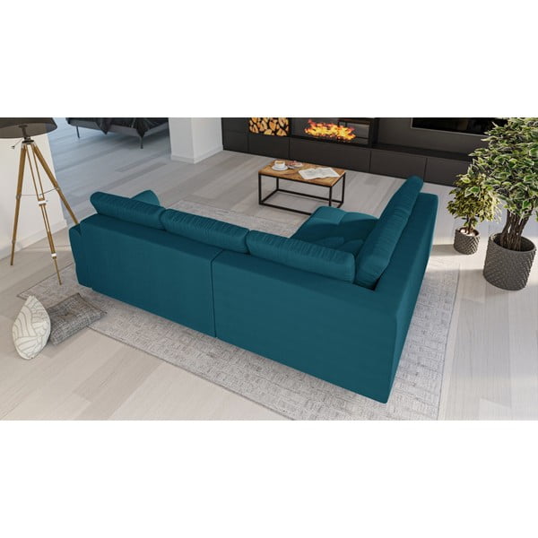 Divano angolare turchese (angolo sinistro) Ariella - Ropez-image-3