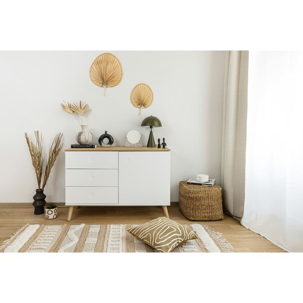 Tappeto bianco/di colore naturale in misto iuta tessuto a mano 160x230 cm Medina – Flair Rugs-image-3