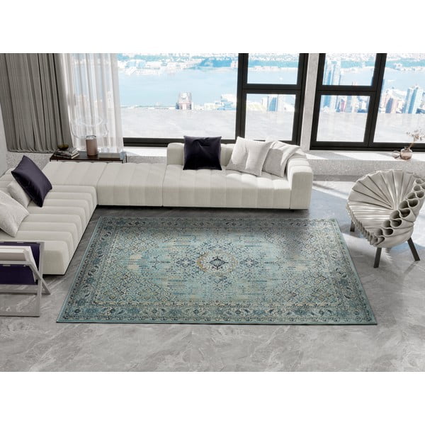 Tappeto blu , 140 x 200 cm Dihya - Universal-image-1