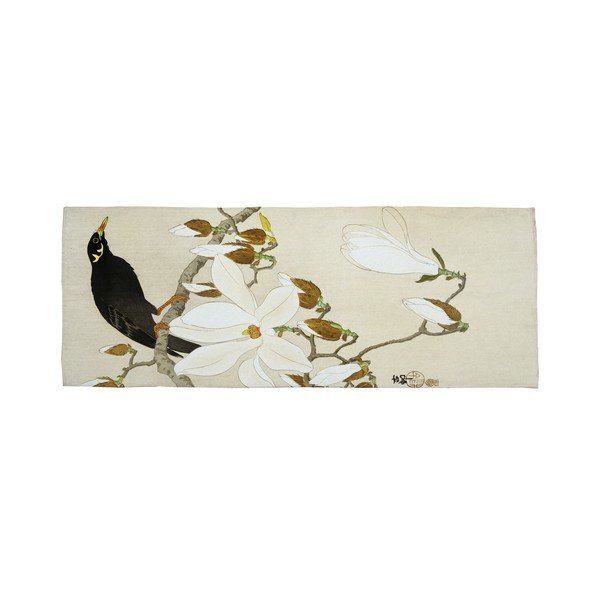 Tappeto verde e beige 135x55 cm Bird - Velvet Atelier-image-4