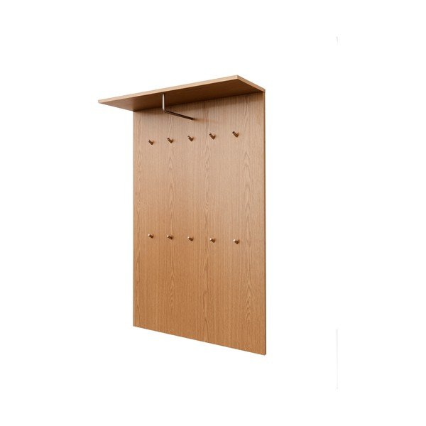 Pannello appendiabiti in rovere decorato in colore naturale Dot - Tenzo-image-2