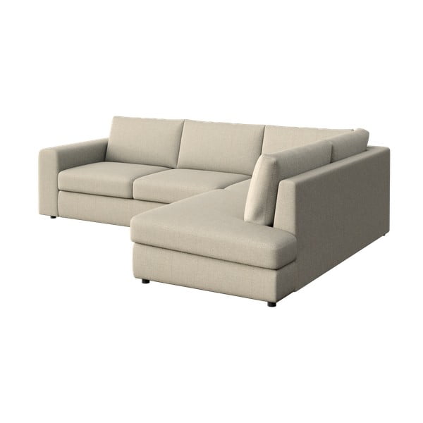 Divano angolare beige (con penisola a destra e forma a L) Baga – Rodier-image-2