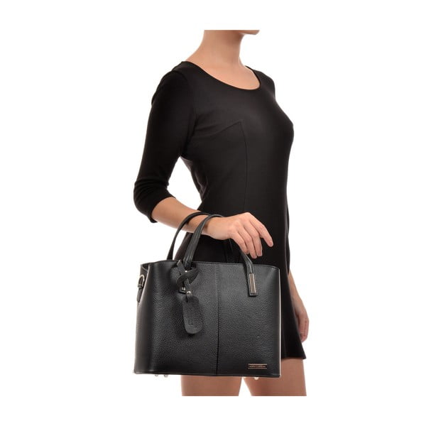 Borsa in pelle nera Lacy - Sofia Cardoni-image-4