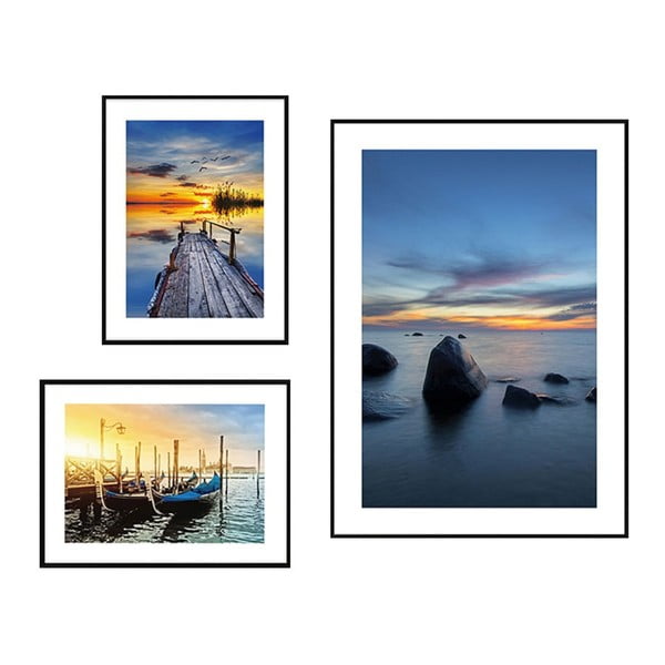 Set di dipinti 3 pz Seaside Sunset – knor
