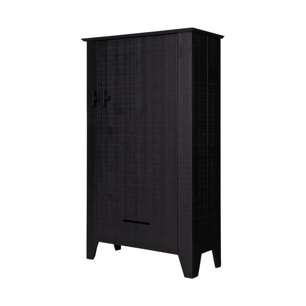 Armadio in legno nero Gijs - WOOOD-image-2