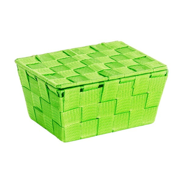 Zelený košík s víkem Wenko Adria-image-1